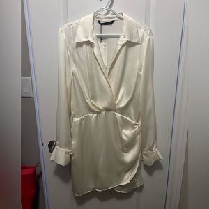 BNWT Zara Cream dress - Large